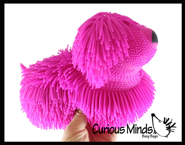 Shaggy Mop Dog Large 8 Puffer Ball - Sensory Therapy Fidget Stress Ba