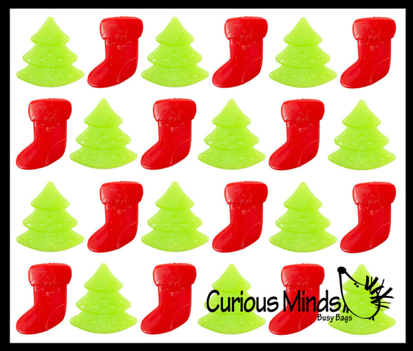 Christmas tree sensory bags - Gift of Curiosity