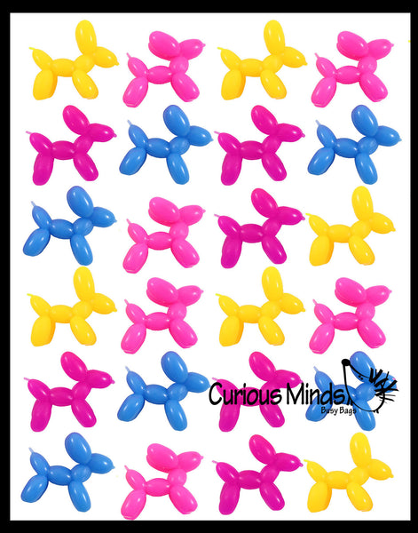 Mini Balloon Dog Stretchy Toy - Cute Squishy Sensory Fidget Toy - Party  Favors & Prizes