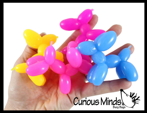 Mini Balloon Dog Stretchy Toy - Cute Squishy Sensory Fidget Toy - Party  Favors & Prizes