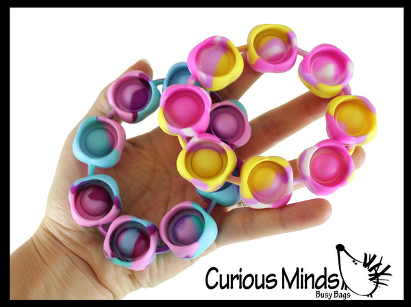 BULK - WHOLESALE - SALE - Bubble Pop Bracelets - Adjustable Tie