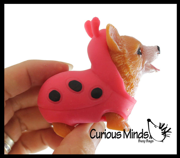 2 Cute Dog in Costumes - Doggy Lover Sensory Fidget Toy Weighted