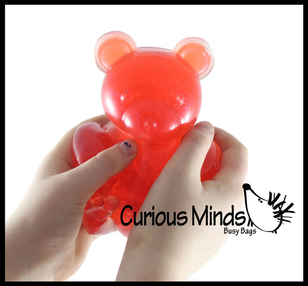 1 Jumbo Gummy Worm - Large Squishy Sensory Gooey Fidget Toy