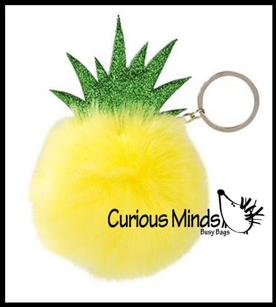 Pineapple pom deals pom keychain