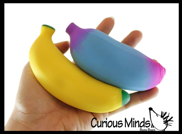 ArtCreativity Rainbow Banana Squeeze Toys, Set of 2, Sensory Toys for · Art  Creativity