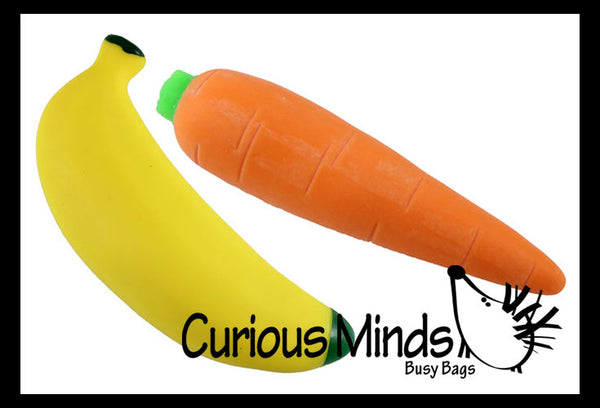 Curious Minds Busy 1 Squishy Sand-Filled Banana Moldable Sensory, Stress, Squeeze Fidget Toy