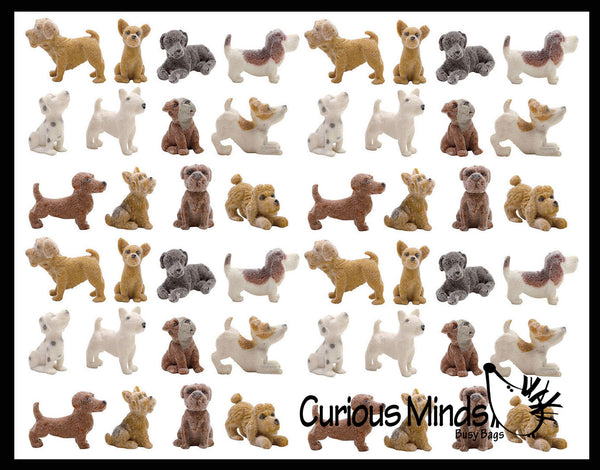 Miniature best sale dog figurines