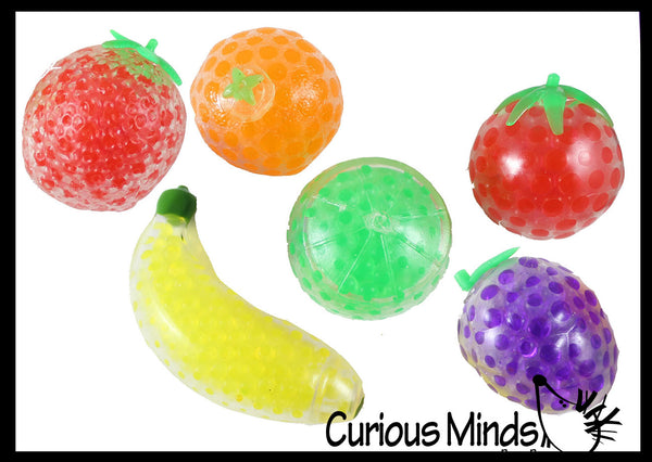 LAST CHANCE - LIMITED STOCK - 6 Fruit Water Bead Filled Squeeze