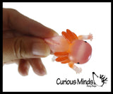 Realistic 2.5" Colorful Tiny Axolotls Figurines - Mini Toys - Small Novelty Prize Toy - Party Favors - Collectable Gift