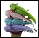 NEW - Large Axolotl Cute Sea Creatures Stretchy and Squeezy Toy - Soft Doh Filled - Fidget Stress Ball