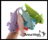 NEW - Large Axolotl Cute Sea Creatures Stretchy and Squeezy Toy - Soft Doh Filled - Fidget Stress Ball