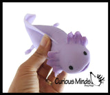 NEW - Large Axolotl Cute Sea Creatures Stretchy and Squeezy Toy - Soft Doh Filled - Fidget Stress Ball