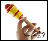 Ball and Cup Wooden Catch Ball Mexican Yo Yo Classic Toy Skill Trick