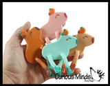 NEW - Capybara Bendable Fidget Toys - Cute Mini Wire Movable Animal Figurines - Party Favors, Prizes, Collectable