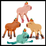 NEW - Capybara Bendable Fidget Toys - Cute Mini Wire Movable Animal Figurines - Party Favors, Prizes, Collectable