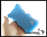 Large Sticky Mochi Gummy Bear - Large Solid Squishy Sensory Fidget Toy Giggly Wiggly Toy