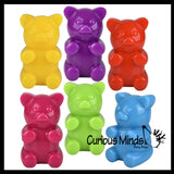 Large Sticky Mochi Gummy Bear - Large Solid Squishy Sensory Fidget Toy Giggly Wiggly Toy