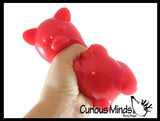 Large Sticky Mochi Gummy Bear - Large Solid Squishy Sensory Fidget Toy Giggly Wiggly Toy