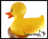 Jumbo 10.5" Rubber Ducky - Floating Duck Toy - Large Decoration Bath Pool Duckie