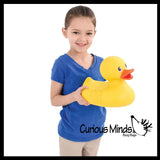 Jumbo 10.5" Rubber Ducky - Floating Duck Toy - Large Decoration Bath Pool Duckie