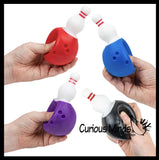 NEW - Bowling Pin in a Bowling Ball - Adorable Pop Up Fidget Toy - Cute Squeeze Fun Fidget - Unique OT Hand Strength, Fine Motor