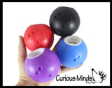 NEW - Bowling Pin in a Bowling Ball - Adorable Pop Up Fidget Toy - Cute Squeeze Fun Fidget - Unique OT Hand Strength, Fine Motor