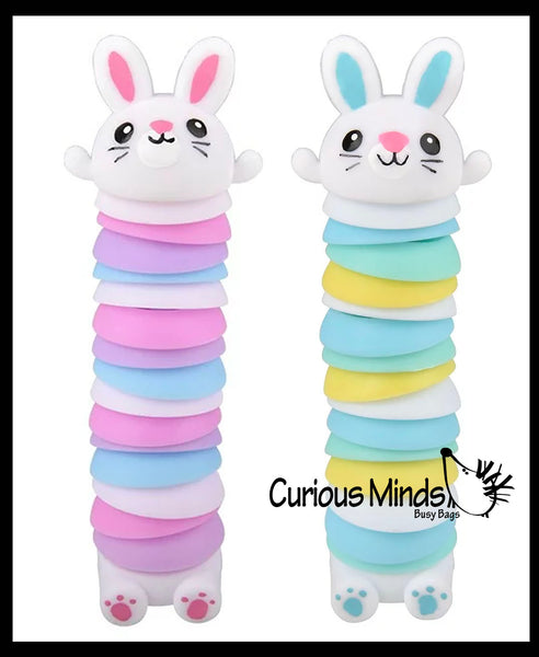 NEW - Wiggle Bunny Rabbit Fidget - Wiggle Articulated Jointed Moving C ...