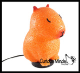 Capybara Lamp - Plug in Sparkle Light for Rooms - Cute Animal Shaped Night Light