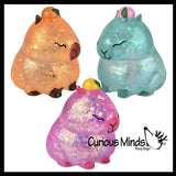 NEW - Capybara Sugar Ball - Thick Glue/Gel Syrup Molasses Stretch Ball - Ultra Squishy and Moldable Slow Rise Relaxing Sensory Fidget Stress Toy