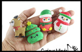 Christmas Grow a Character in Water - Add Water and it Grows Big - Fun Science Expanding Novelty Magic Absorbent Polymer Toy Winter Favor