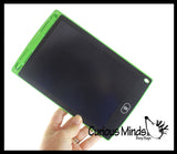 LCD Writing Drawing Tablet - Press Button to Erase