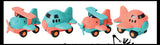 Toy Airplane and Helicopter - Eco Friendly Compostable Wheat Straw Plastic - Car with Wheels