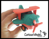 Toy Airplane and Helicopter - Eco Friendly Compostable Wheat Straw Plastic - Car with Wheels