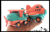 Toy Airplane and Helicopter - Eco Friendly Compostable Wheat Straw Plastic - Car with Wheels