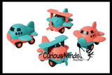 Toy Airplane and Helicopter - Eco Friendly Compostable Wheat Straw Plastic - Car with Wheels