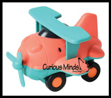 Toy Airplane and Helicopter - Eco Friendly Compostable Wheat Straw Plastic - Car with Wheels