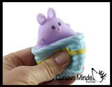 2 Different Pop Up Fidgets - Bunny in Basket and Chick in an Egg Adorable - Easter Peek a Boo Fidget - Cute Squeeze Toy - Fun Unique OT Hand Strength