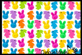 Bunny Eraser Mix - Tiny Easter Bunnies - Cute Mini Erasers - Bulk Animal Novelty Party Favors, School Supplies, Egg Fillers