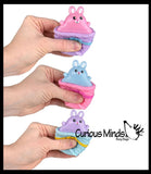 Bunny in Basket Adorable - Easter Peek a Boo Fidget - Cute Squeeze Toy - Fun Unique OT Hand Strength