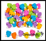 Bunny Erasers - Tiny Easter Bunnies - Cute Mini Erasers - Bulk Animal Novelty Party Favors, School Supplies, Egg Fillers