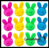 Bunny 3D Erasers - Tiny Easter Bunnies - Cute Mini Erasers - Bulk Animal Novelty Party Favors, School Supplies, Egg Fillers