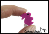 Bunny Eraser Mix - Tiny Easter Bunnies - Cute Mini Erasers - Bulk Animal Novelty Party Favors, School Supplies, Egg Fillers