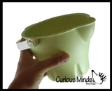 5 Piece Sand Bucket Set - Durable Eco Wheat Straw Beach Bucket Set - Sandbox