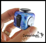 Fidget Cube Block  - Spinning Hand Fidget - Anxiety ADHD Spinner - Classroom and Office