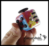 Fidget Cube Block  - Spinning Hand Fidget - Anxiety ADHD Spinner - Classroom and Office