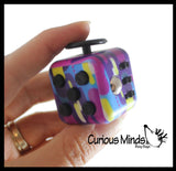 Fidget Cube Block  - Spinning Hand Fidget - Anxiety ADHD Spinner - Classroom and Office