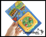 Mini Wind Up Gone Fishing Game - Magnetic Fishing Toy Tiny Pocket Travel Game