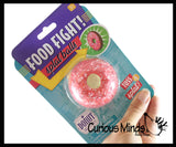 NEW - Food Fight Splat Ball -  Squishy Squeeze Stress Ball Soft Doh Filling - Like Shaving Cream - Sensory, Fidget Toy Junk Food