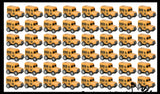 NEW - Friction School Bus Pull Back Racer Cars - Pullback Toy - Moves by Itself Friction Powered