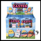 Grow a Easter Figure in Water - Add Water and it Grows - Critter Toy - Soak in Water and It Expands Bunny Carrot Egg Chick